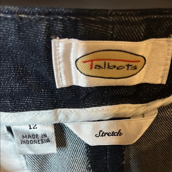 Talbots classic stretch dark denim size 12 - Picture 2 of 15